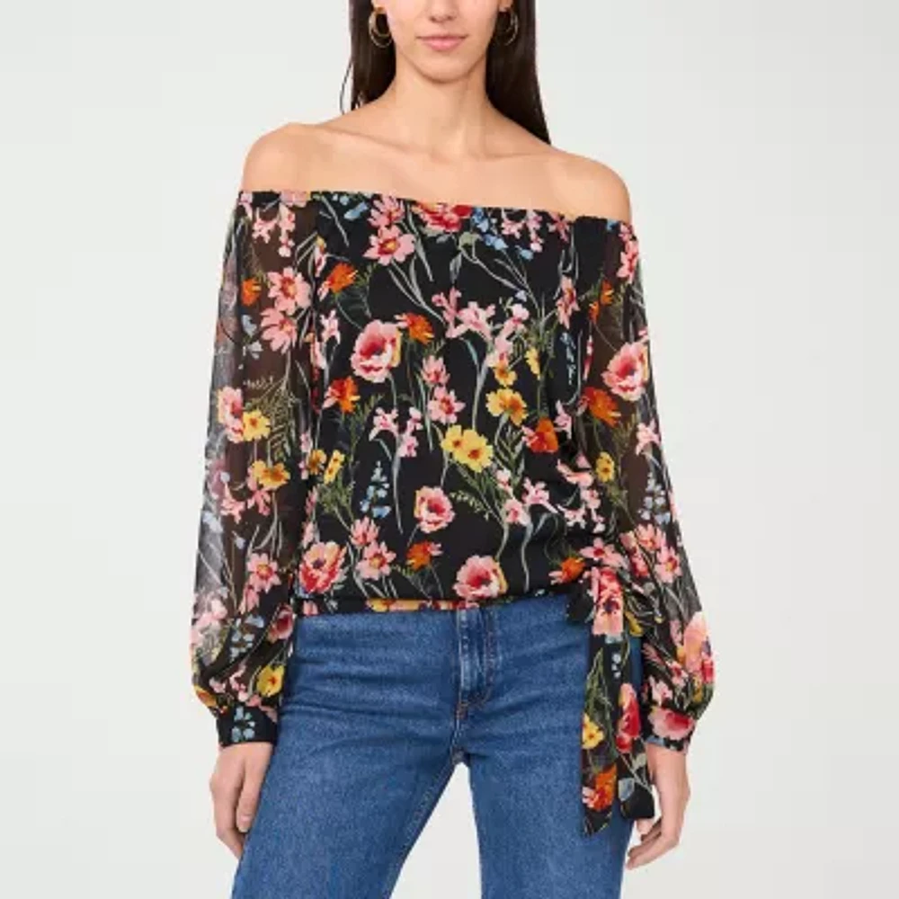 Sam And Jess Womens Long Sleeve Blouse