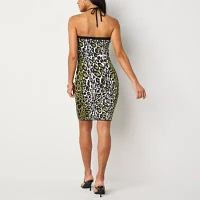 Bold Elements Womens Animal Bodycon Dress