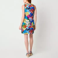 St. John's Bay Womens Sleeveless Shift Dress