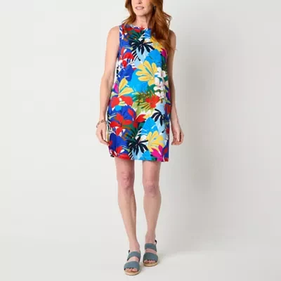 St. John's Bay Womens Sleeveless Shift Dress