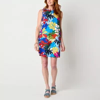 St. John's Bay Womens Sleeveless Shift Dress