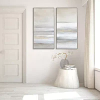 Streamline Art Ethereal Layers I Framed Canvas Art