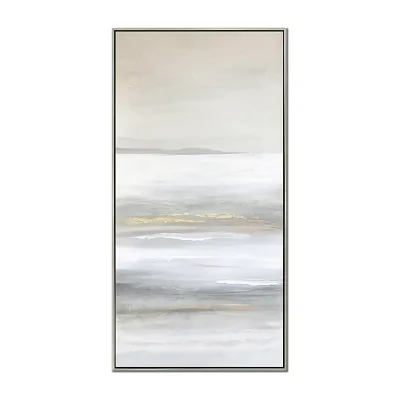 Streamline Art Ethereal Layers Ii Framed Canvas Art