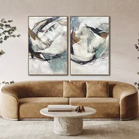 Streamline Art Dynamic Flow Ii Framed Canvas Art