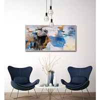 Streamline Art Blue Leader Framed Canvas Art