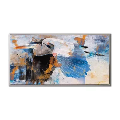 Streamline Art Blue Leader Framed Canvas Art