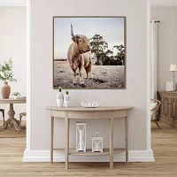 Streamline Art Countryside Highland Framed Canvas Art