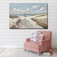 Streamline Art Beach Path Canvas Art