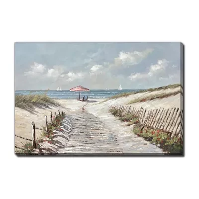 Streamline Art Beach Path Canvas Art
