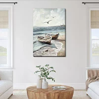 Streamline Art Drifted Boats Canvas Art