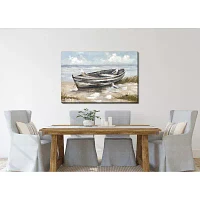Streamline Art Resting Rowboat Canvas Art