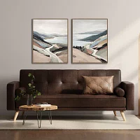 Streamline Art Coastal Road I Framed Canvas Art