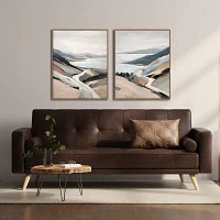 Streamline Art Coastal Road Ii Framed Canvas Art