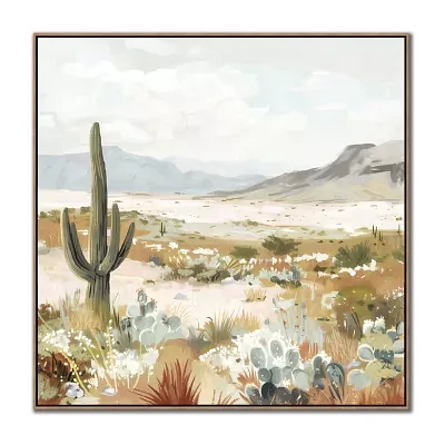 Streamline Art Desert Serenity Framed Canvas Art