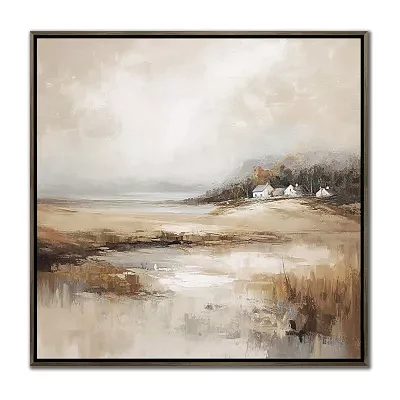 Streamline Art Quiet Fields Framed Canvas Art