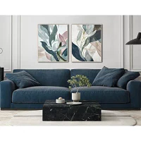 Streamline Art Botanical Abstraction Ii Framed Canvas Art