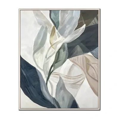 Streamline Art Botanical Abstraction Ii Framed Canvas Art