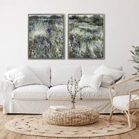 Streamline Art Night Thoughts I Framed Canvas Art