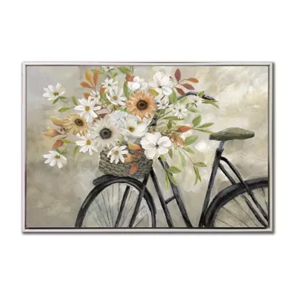 Streamline Art Autumn Bike Framed Canvas Art