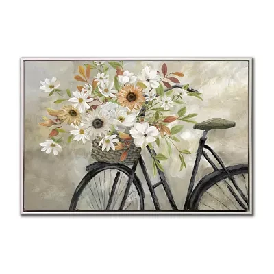 Streamline Art Autumn Bike Framed Canvas Art