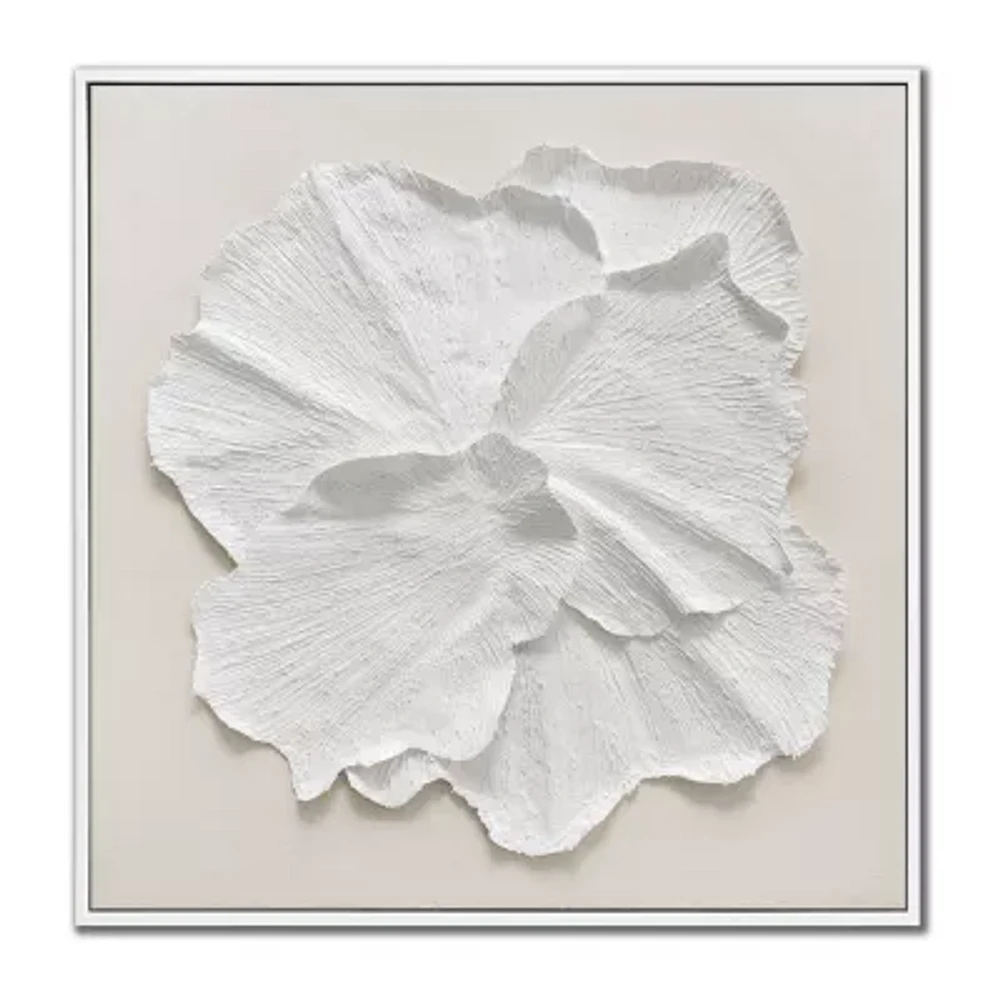 Streamline Art Delicate Petal I Framed Canvas Art