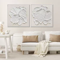 Streamline Art Delicate Petal Ii Framed Canvas Art