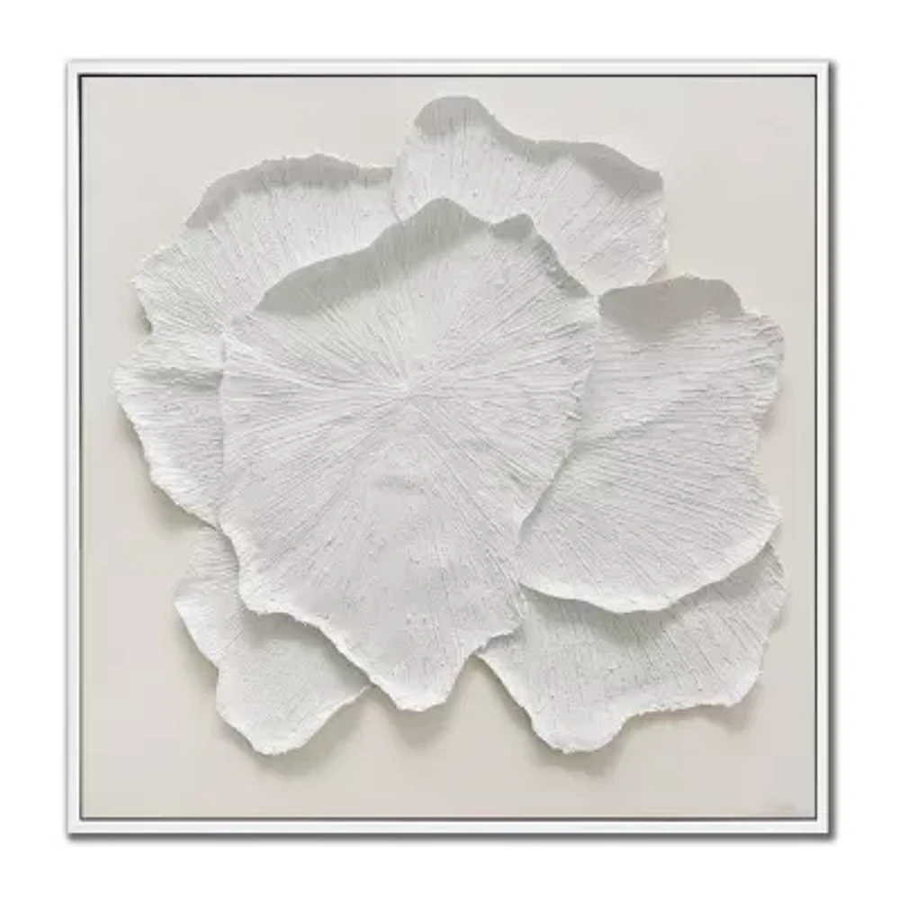 Streamline Art Delicate Petal Ii Framed Canvas Art