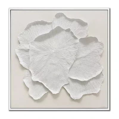Streamline Art Delicate Petal Ii Framed Canvas Art