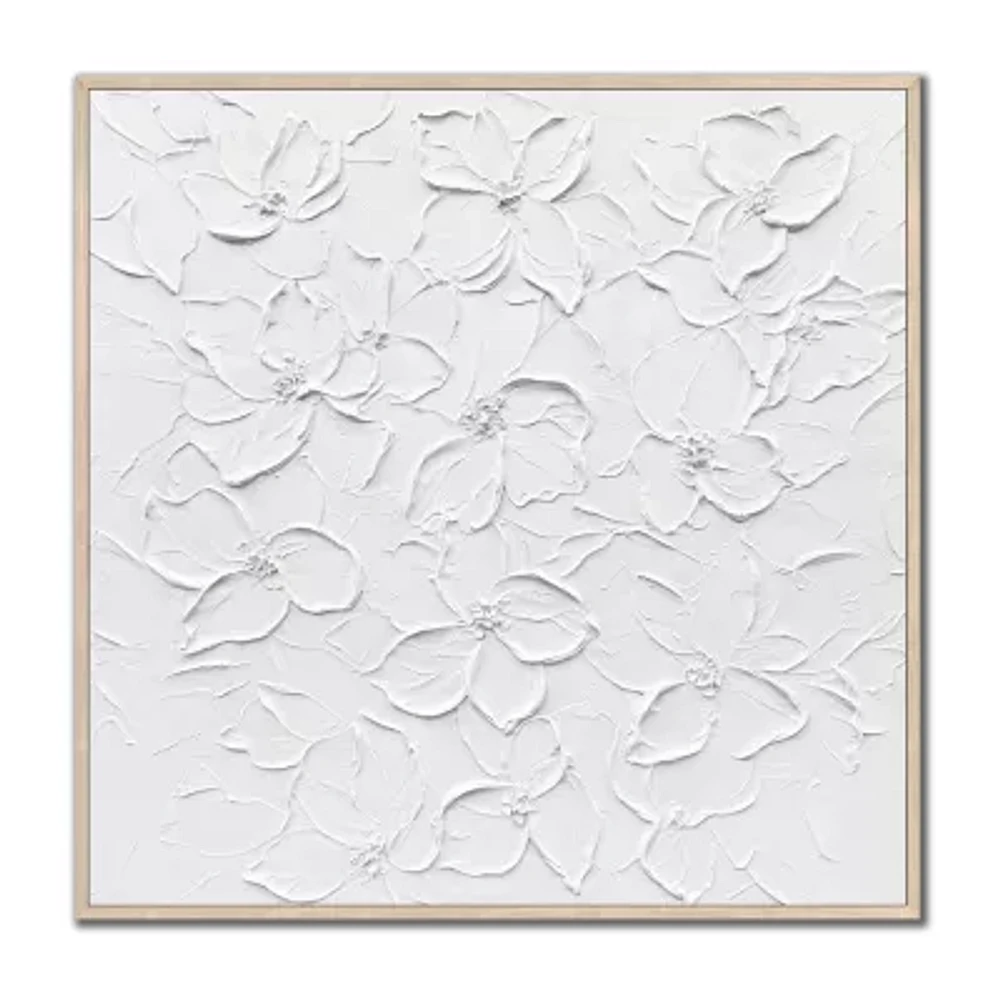 Streamline Art Embossed Elegance Framed Canvas Art