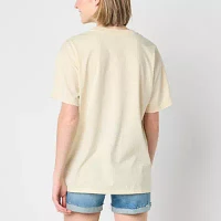 Juniors Boyfriend Tee Womens Crew Neck Short Sleeve The Little Mermaid Graphic T-Shirt