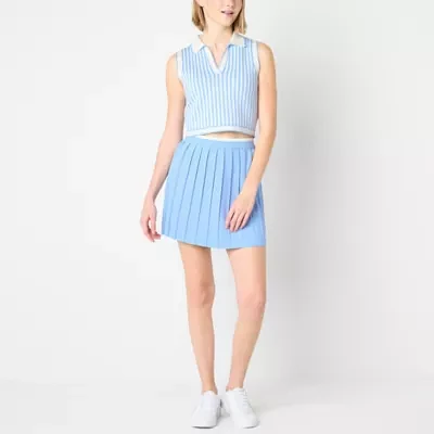 Freshman Womens Sleeveless Striped Dress Set Juniors
