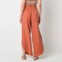 Arizona-Juniors Womens Wide Leg Pull-On Pants