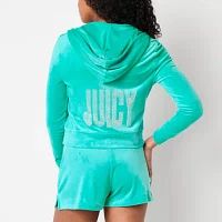 Juicy By Couture Hooded Lightweight Womens Juniors Casual Track Jacket