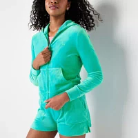 Juicy By Couture Hooded Lightweight Womens Juniors Casual Track Jacket