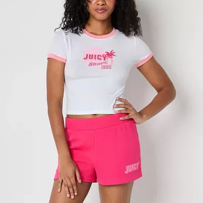Juicy By Couture Womens Juniors Short Sleeve T-Shirt