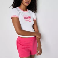 Juicy By Couture Womens Juniors Short Sleeve T-Shirt