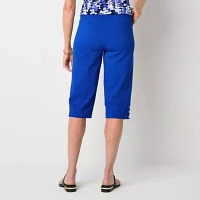 Liz Claiborne Alyssa Cropped Womens Mid Rise Capri Pants