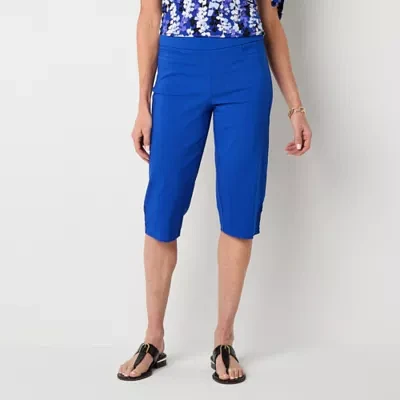 Liz Claiborne Alyssa Cropped Womens Mid Rise Capri Pants