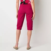 Liz Claiborne Alyssa Cropped Womens Mid Rise Capri Pants