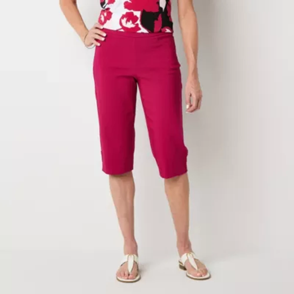 Liz Claiborne Alyssa Cropped Womens Mid Rise Capri Pants