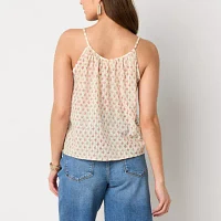 a.n.a Dobby Print Womens Scoop Neck Camisole