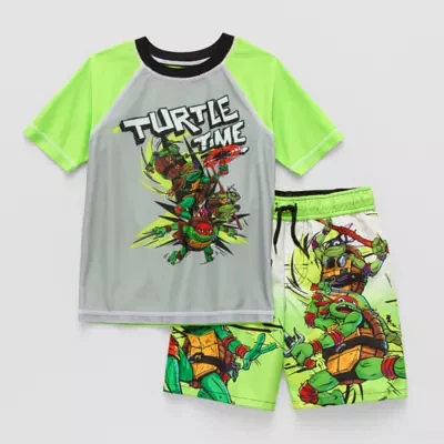 Little Boys Teenage Mutant Ninja Turtles Rash Guard Set