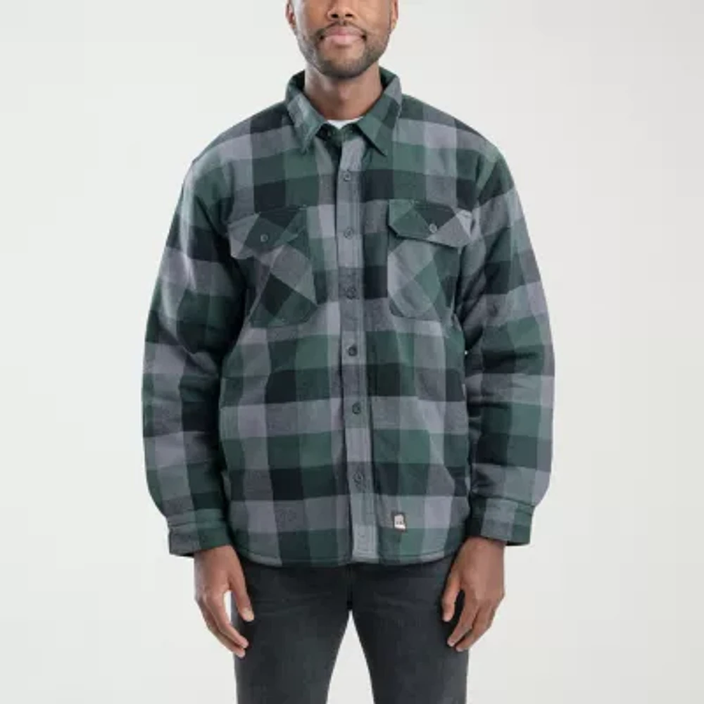 Berne Timber Flannel Shirt Mens Midweight Work Jacket