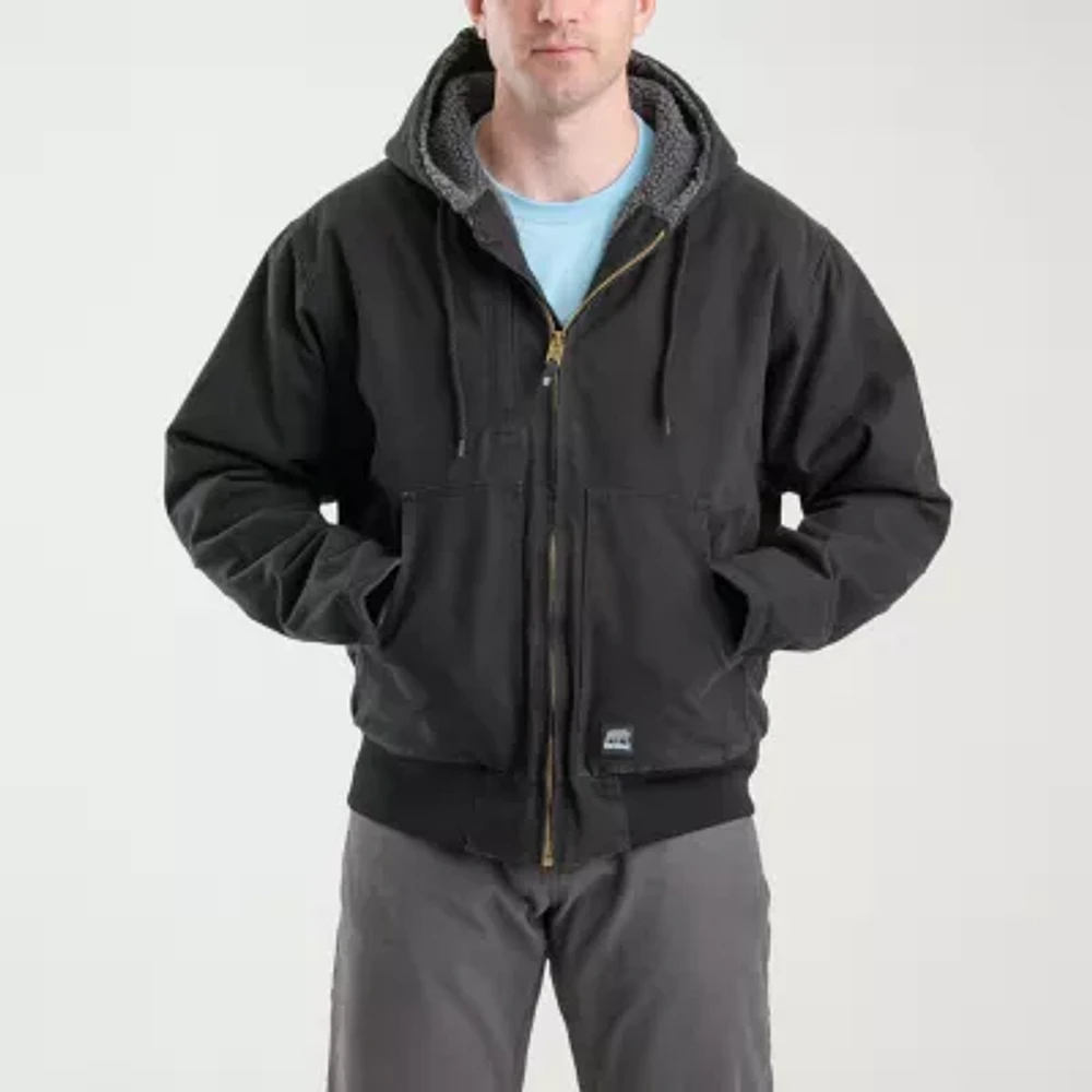 Berne Flex180 Mens Hooded Heavyweight Work Jacket