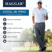 Haggar ® Cool 18 Pro Classic Fit Flat Front Pant