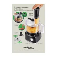 Hamilton Beach 8 Cup Food Processor with Bowl Scrapper