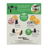 Hamilton Beach Stack and Snap 8 Cup Food Processor