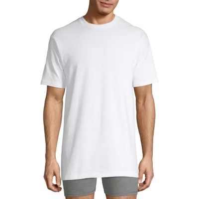 Stafford Heavyweight Mens 4 Pack Short Sleeve Crew Neck T-Shirt Big