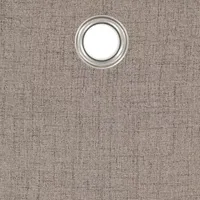 Brookstone Renwick Energy Saving 100% Blackout Grommet Top Single Curtain Panel