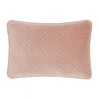 Fieldcrest Luxury Cotton Chevron Velvet Oblong Throw Pillow